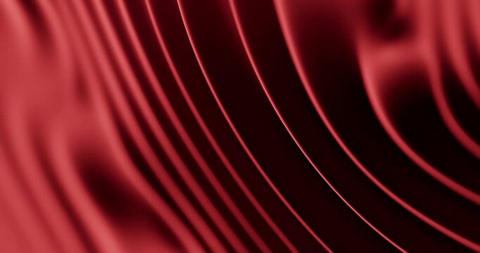 Smooth chocolate-brown silky waves ripple and curve across the frame, creating a rich glossy abstract surface.