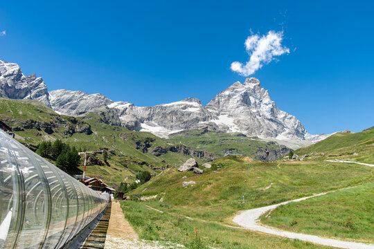 The iconic Matterhorn (Monte Cervino) peak.