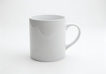 Obraz premium A sleek white ceramic mug with a simple and elegant design