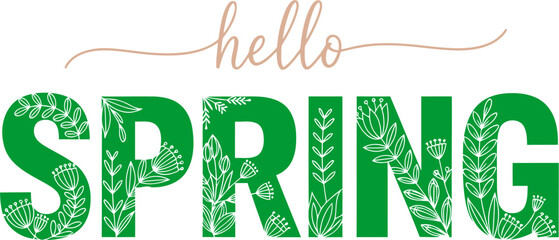 hello spring vector © Koko