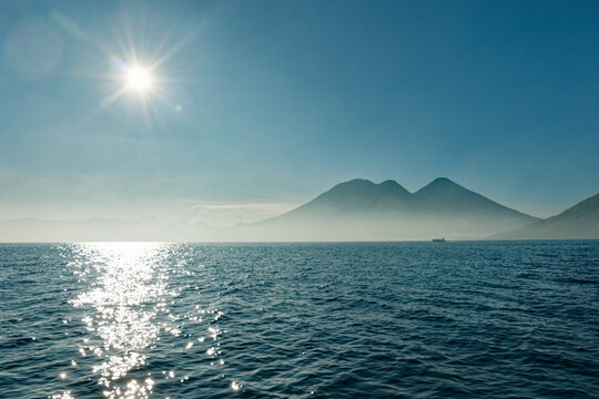 sunrise over the volcano