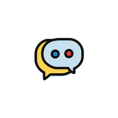 Fototapeta premium Chat Message Bubbles Icon