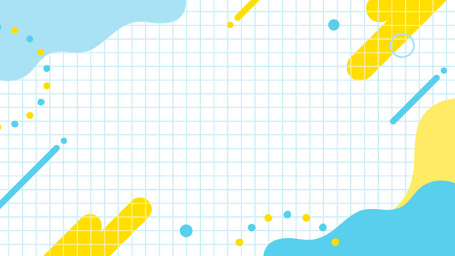 夏のSALEやキャンペーン　ポップなバナー背景　16:9	
