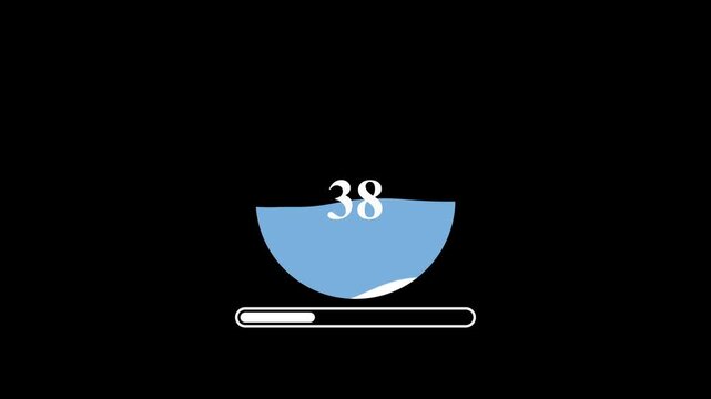 Argentina Flag Loading Animation &ndash; Modern UI Loading Screen Loop