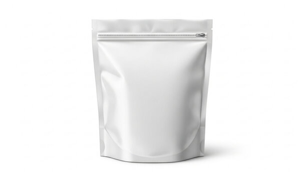 Stand Up Pouch Mockup Blank Flexible Packaging Vector Illustration