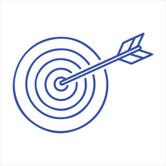 Target featuring a centered arrow illustrates the concept of hitting performance benchmarks accurately. © MasudHasan