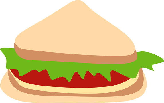 Cartoon Sandwich Illustration