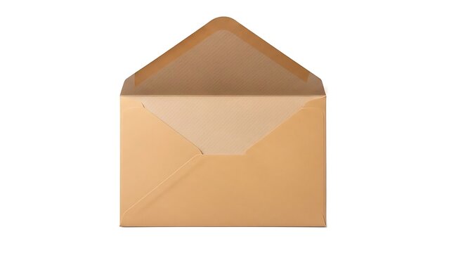 A brown envelope with the flap open