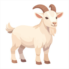 Fototapeta premium Farm Animal Goat Character illustration for Mascot or logo