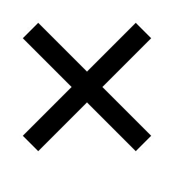  cross sign for check mark icon
