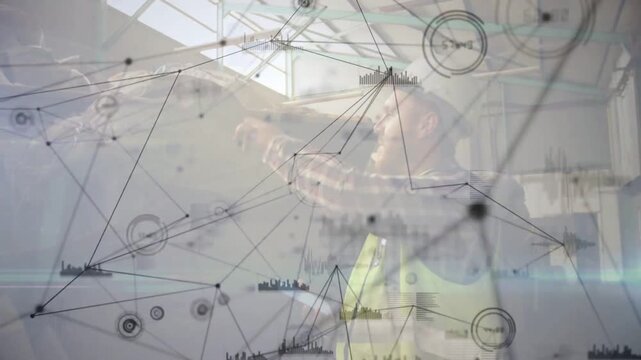 Site inspector tapping device, initiating network overlays, inspecting roof skylights and mapping