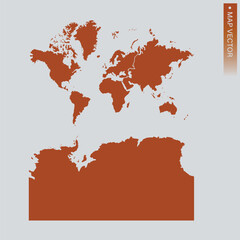 Continents With Antarctica map © Munir