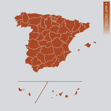 Spain Provinces map