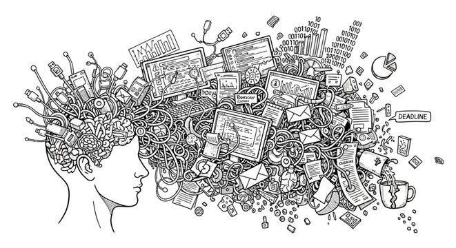 Creative Mind with Chaotic Thoughts and Ideas