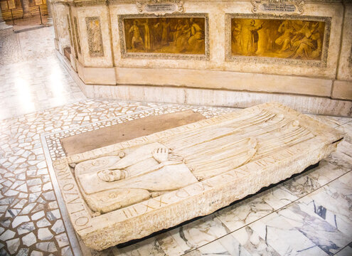 Tombstone of Janos Laszai, Basilica di Santo Stefano Rotondo al Celio, Rome
