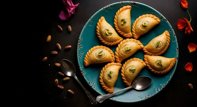 Delicious gujiya a sweet treat for holi and festive occasions