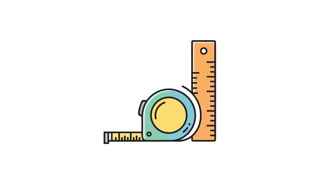 Tape measure tool for length measurement.
