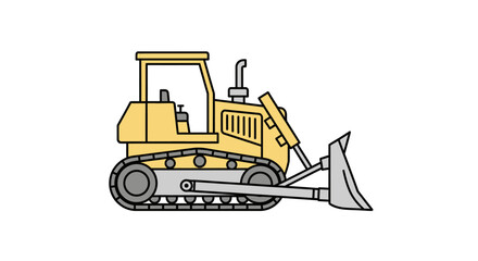 Bulldozer Construction Equipment Heavy Machinery. © Meta