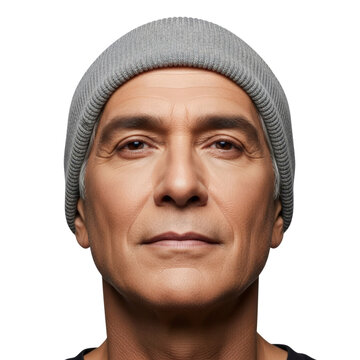 Man wearing a grey beanie