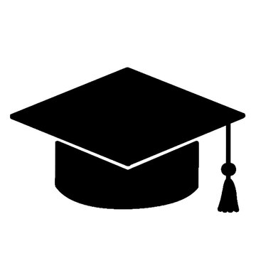 graduation cap vector icon