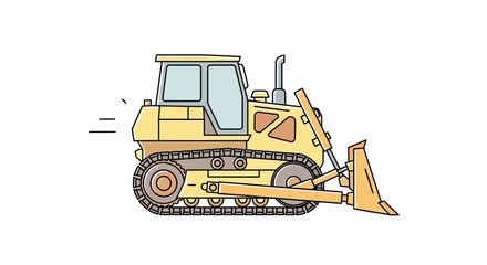 Bulldozer Construction Equipment Heavy Machinery. © Gagah