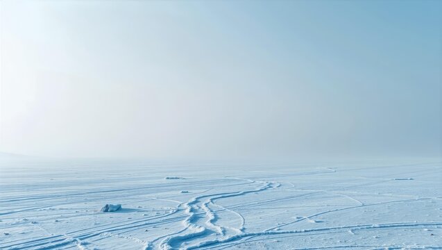 Cold empty world background