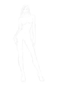 Fashion Female Figure Template 