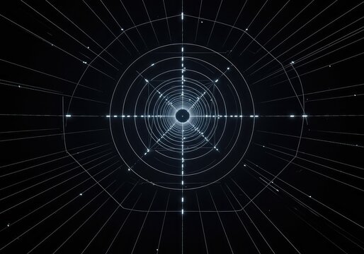 Abstract visual representation of unknown information or a missing data element within a defined geometric system, highlighting potential discovery, background, mystery, opportunity