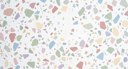 Obraz premium Colorful Pastel Terrazzo Seamless Pattern Background Texture.