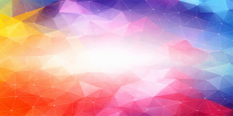 Obraz premium A vibrant abstract background design, with a gradient geometric art that exudes an aura of energy and dynamism.