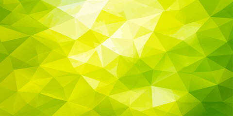 Obraz premium A vibrant geometric abstract design that combines a spectrum of colors, including various shades of green, resulting in a mesmerizing and artistic display.