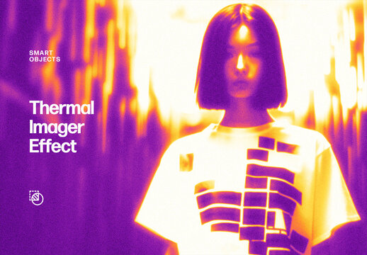 Thermal Imager Photo Effect Mockup