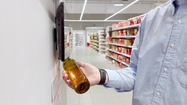 reading product information, price checker