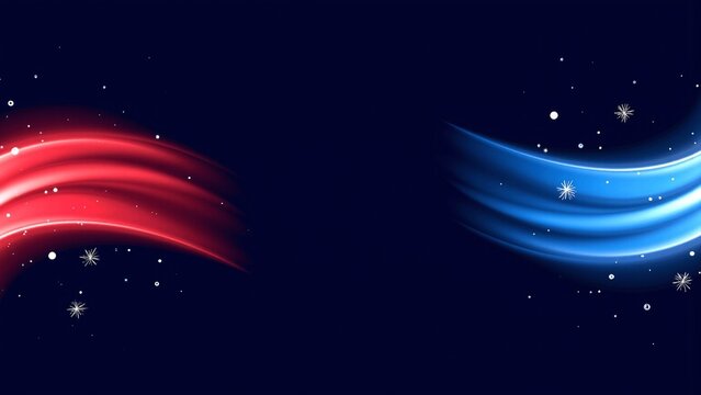 Minimalist Fourth of July Fluid Gradient Poster