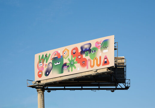 Empty Billboard in Los Angeles Area