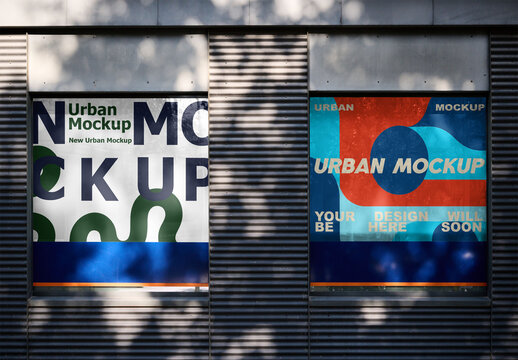 Mockup of Windows With Simple Design