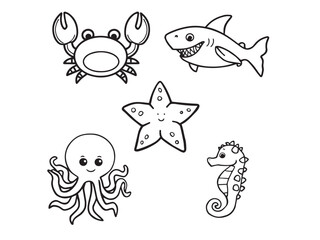 A set of nine cartoon dogs in various poses on transparent background