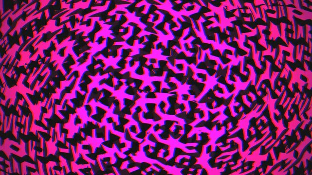 Distorted video footage with pink leopard print pattern effect creating abstract motion and textured background animation for creative projects
