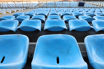 Naklejka premium empty stadium seats