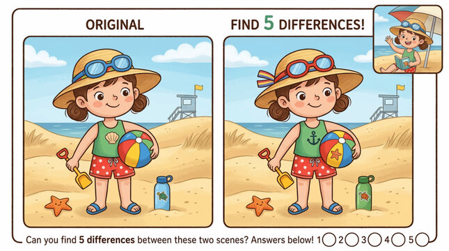 Two cartoon characters comparing their different sizes and abilities in a desert setting