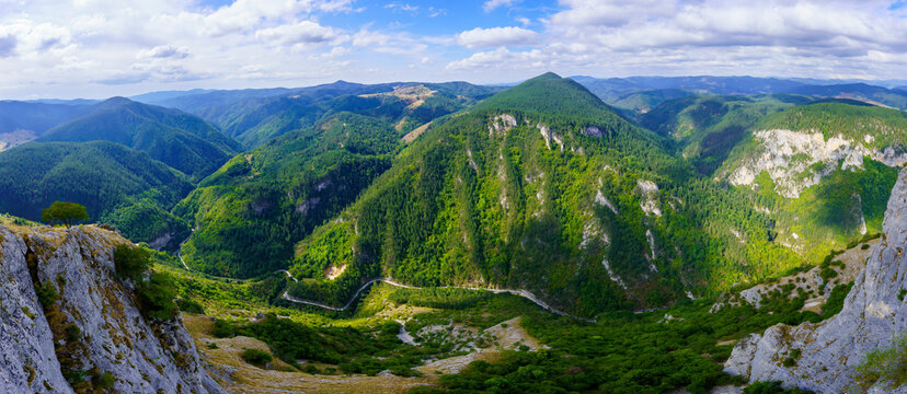 Buynovo River Gorge landscape, from the Eagle Eye