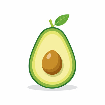 Isolierte Premium-Avocado