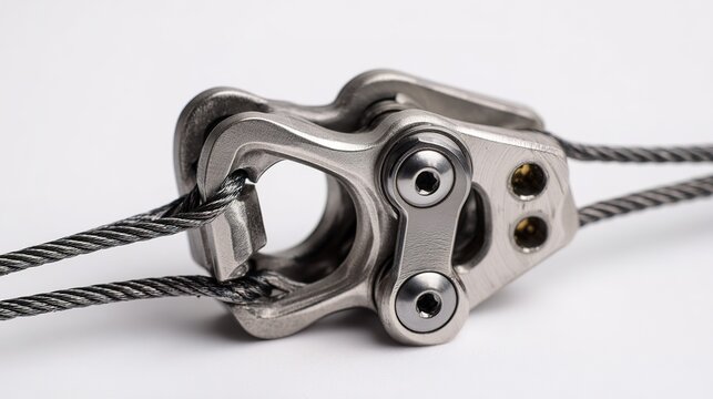 Metallic Locking Mechanism with Braided Cord