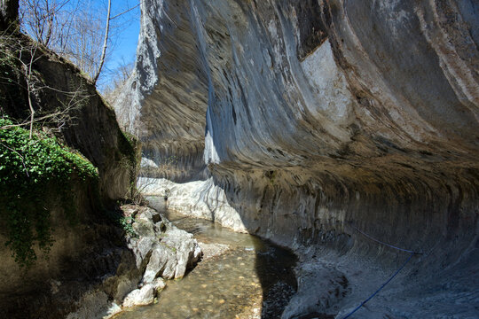 Banita Gorge in spring season near Petrosani city, Romania country.( Cheile Banitei )