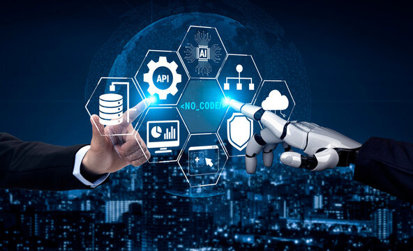 Human and Robot Collaboration in Digital Transformation with Technology Interfaces and Data Visualizations for Future Innovation and Development Quark.