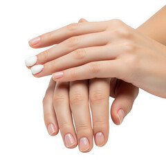 Fototapeta premium Hands showing support and care isolated on transparent background