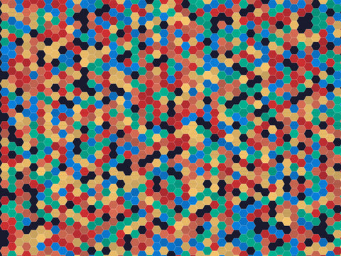 Vibrant Hex Flow Noise Texture Vector Design