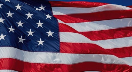 Fototapeta premium Usa flag day patriotic american flag waving celebrating national pride