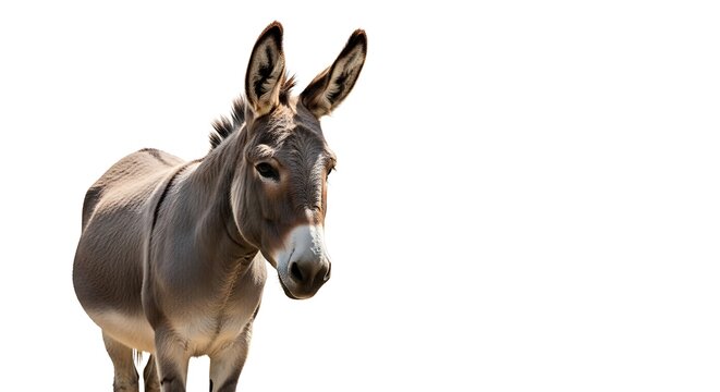 donkey isolated on white background