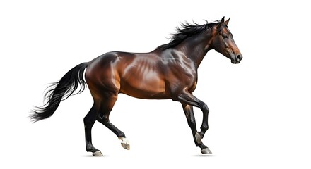 Fototapeta premium horse isolated on white background